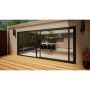 Aluminium Sliding Door - 4500mm Grey - Left Hand Slide & Right Hand Fixed