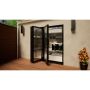 Heritage Aluminium Bifold Door Part Q Compliant - 2100mm Black - 3 Left