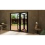 Heritage Aluminium Bifold Door Part Q Compliant - 2100mm Black - 3 Left