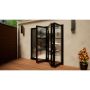 Heritage Aluminium Bifold Door Part Q Compliant - 2100mm Black - 3 Right