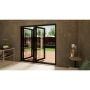 Heritage Aluminium Bifold Door Part Q Compliant - 2100mm Black - 3 Right