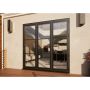 Heritage Aluminium Bifold Door Part Q Compliant - 2100mm Grey - 3 Right