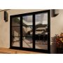 Heritage Aluminium Bifold Door - 2400mm Black - 3 Left