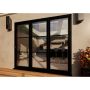 Heritage Aluminium Bifold Door Part Q Compliant - 2400mm Black - 3 Right