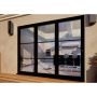 Heritage Aluminium Bifold Door Part Q Compliant - 2700mm Black - 3 Left