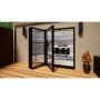 Heritage Aluminium Bifold Door Part Q Compliant - 2700mm Black - 3 Left