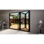 Heritage Aluminium Bifold Door Part Q Compliant - 2700mm Black - 3 Left