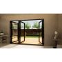 Heritage Aluminium Bifold Door Part Q Compliant - 3000mm Black - 1 Left 3 Right