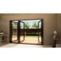 Heritage Aluminium Bifold Door - 3000mm Grey - 1 Left 3 Right