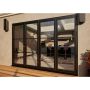 Heritage Aluminium Bifold Door Part Q Compliant - 3000mm Grey - 1 Left 3 Right