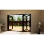 Heritage Aluminium Bifold Door Part Q Compliant - 3000mm Black - 3 Left 1 Right