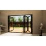 Heritage Aluminium Bifold Door Part Q Compliant - 3000mm Grey - 3 Left 1 Right