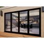 Heritage Aluminium Bifold Door Part Q Compliant - 3600mm Black - 3 Left 1 Right