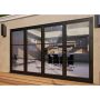 Heritage Aluminium Bifold Door - 3600mm Grey - 3 Left 1 Right