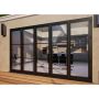 Heritage Aluminium Bifold Door Part Q Compliant - 3600mm Grey - 5 Right
