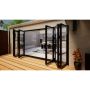 Heritage Aluminium Bifold Door Part Q Compliant - 4200mm Black - 3 Left 3 Right