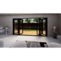 Heritage Aluminium Bifold Door Part Q Compliant - 4200mm Grey - 3 Left 3 Right