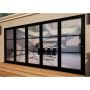 Heritage Aluminium Bifold Door Part Q Compliant - 4200mm Black - 5 Left