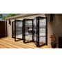 Heritage Aluminium Bifold Door - 4200mm Black - 5 Right