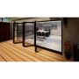 Heritage Aluminium Bifold Door - 4800mm Black - 5 Left