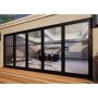 Heritage Aluminium Bifold Door Part Q Compliant - 4800mm Black - 5 Right