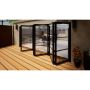 Heritage Aluminium Bifold Door Part Q Compliant - 4800mm Black - 5 Right