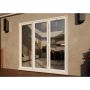 PVC Bifold Door Part Q Compliant - 2100mm White - 3 Left