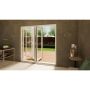 PVC Bifold Door - 2100mm White - 3 Right