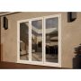 PVC Bifold Door Part Q Compliant - 2100mm White - 3 Right