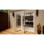 PVC Bifold Door - 2400mm White - 3 Left