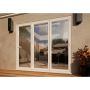 PVC Bifold Door - 2400mm White - 3 Right