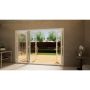PVC Bifold Door Part Q Compliant - 3000mm White - 1 Left 3 Right