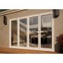 PVC Bifold Door - 3000mm White - 3 Left 1 Right
