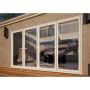 PVC Bifold Door Part Q Compliant - 3600mm White - 1 Left 3 Right