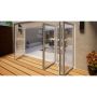 PVC Bifold Door Part Q Compliant - 3600mm White - 1 Left 3 Right