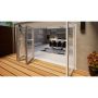 PVC Bifold Door Part Q Compliant - 3600mm White - 3 Left 1 Right
