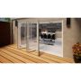 PVC Bifold Door - 3600mm White - 5 Left