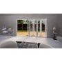 PVC Bifold Door Part Q Compliant - 3600mm White - 5 Left