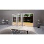 PVC Bifold Door - 3600mm White - 5 Right
