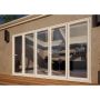 PVC Bifold Door Part Q Compliant - 3600mm White - 5 Right