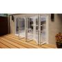 PVC Bifold Door Part Q Compliant - 3600mm White - 5 Right
