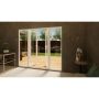 PVC French Door - 1200mm White Open Out - 2x 600mm Sidescreens