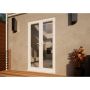 PVC French Door Part Q Compliant - 1200mm White Open Out