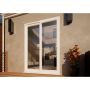 PVC Sliding Door Part Q Compliant - 1500mm White - Right Hand Slide & Left Hand Fixed