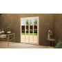 PVC Sliding Door Part Q Compliant - 1500mm White - Right Hand Slide & Left Hand Fixed