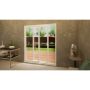 PVC Sliding Door Part Q Compliant - 1800mm White - Left Hand Slide & Right Hand Fixed