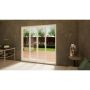 PVC Sliding Door Part Q Compliant - 2100mm White - Left Hand Slide & Right Hand Fixed