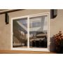 PVC Sliding Door Part Q Compliant - 2400mm White - Left Hand Slide & Right Hand Fixed
