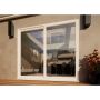 PVC Sliding Door - 2400mm White - Right Hand Slide & Left Hand Fixed