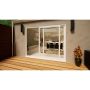 PVC Sliding Door - 2700mm White - Left Hand Slide & Right Hand Fixed
